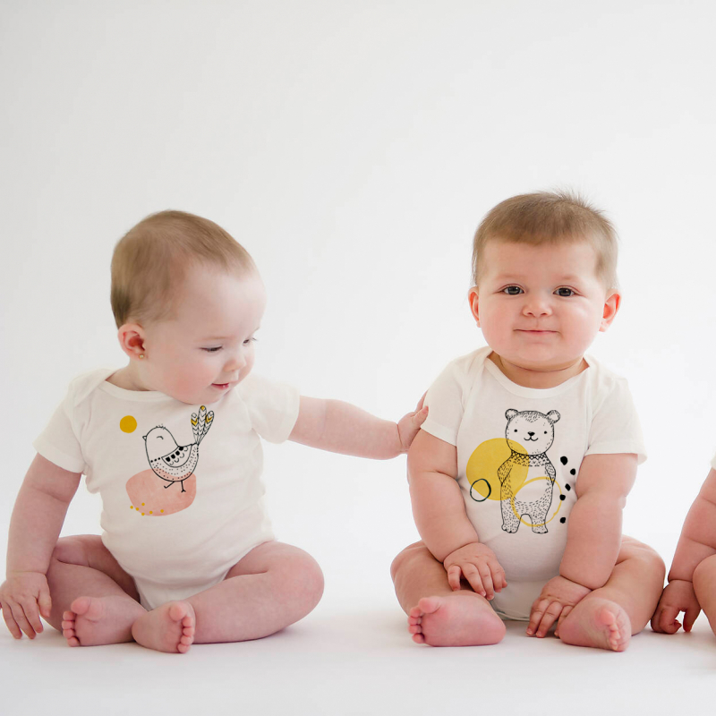 Kiki the Bird | organic Baby-Bodysuit short-sleeve